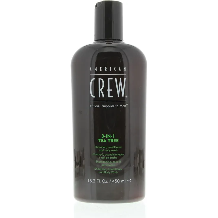 American Crew Classic Hair & Scalp 3-in-1 Tea Tree Gel Shampoo/Conditioner/Body Wash 450 ml