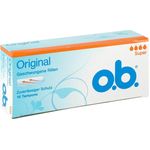 o.b. Original Super Tampons für extra Tragekomfort und zuverlässigen Schutz während der Periode 16 Stück