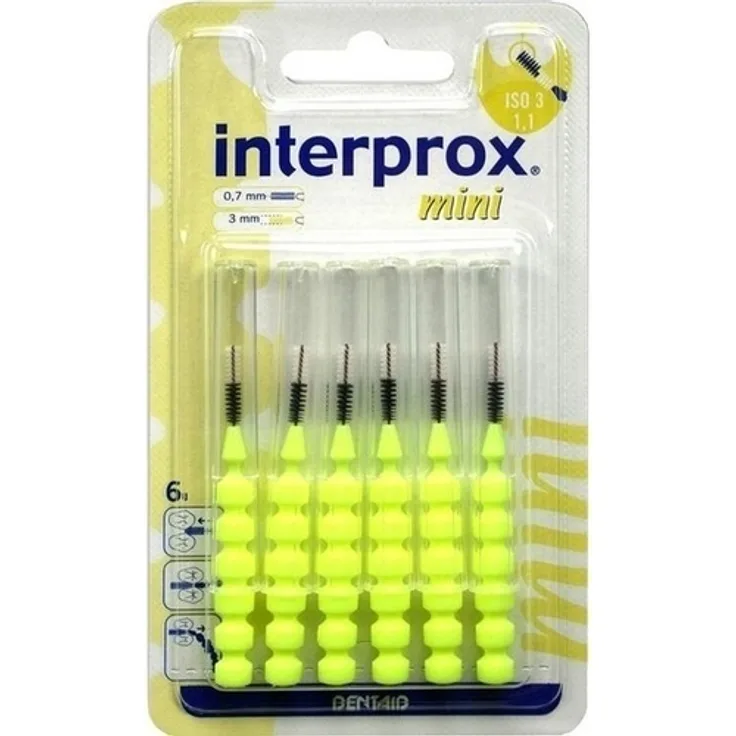 Interprox reg mini gelb Interdentalbürste Blister 6 Stück