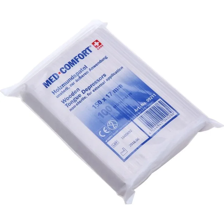 Ampri MEDCOMFORT Holzmundspatel 1 Beutel a 100 Stück 1 Beutel a 100 Stück1 Stück