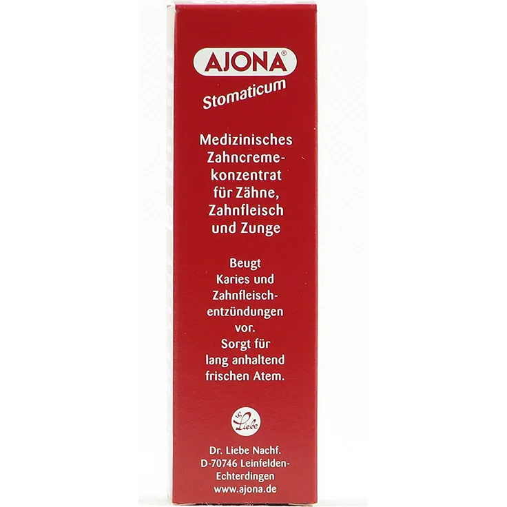 Ajona Stomaticum 3 x 25 ml, antibakterielle Zahnpflege, saubere & gesunde Zähne