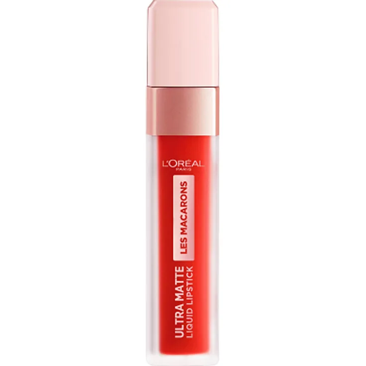 L'Oreal Paris LES MACARONS ultra matte liquid lipstick #832-strawberry sau 7,6 ml