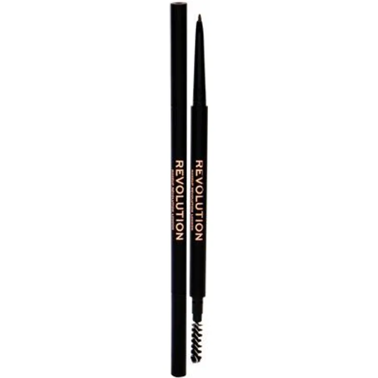 Makeup Revolution London Precise Brow Pencil Augenbrauenstift mit Bürste 0,05 g Farbton Medium Brown für Frauen