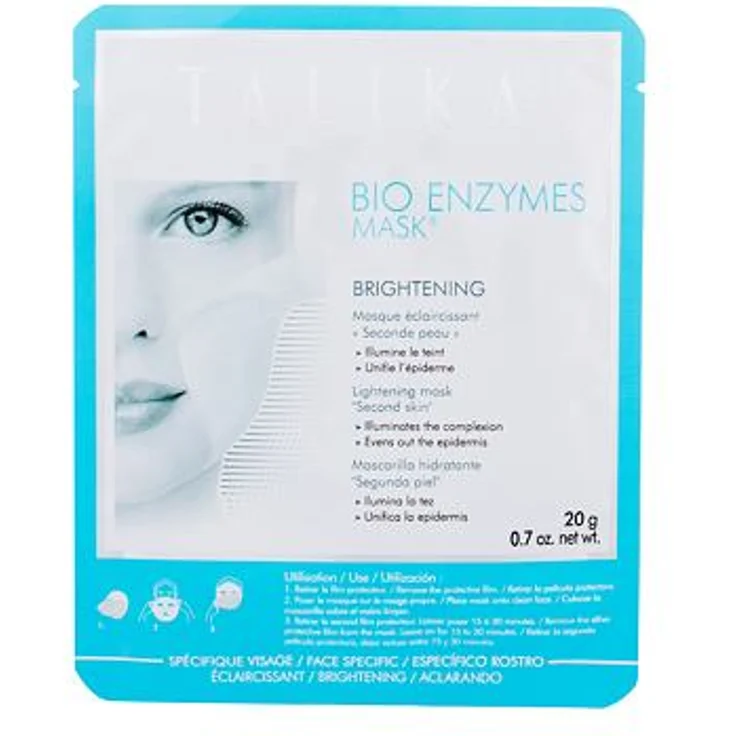 Talika Bio Enzymes Mask Brightening Tuchmaske für Strahlende Haut 20 g, für Damen und Herren – Bild 1