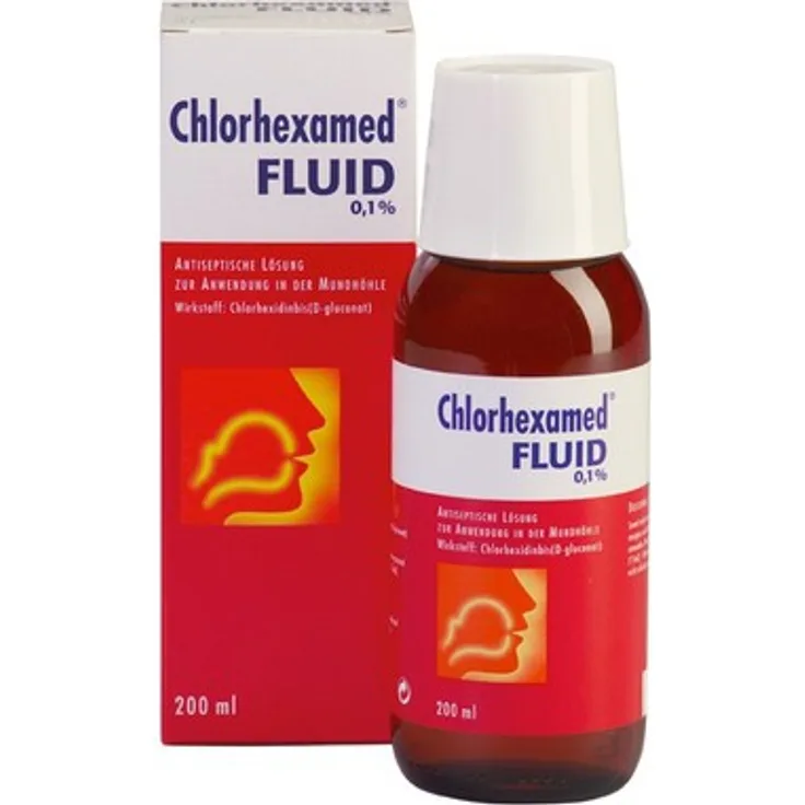Chlorhexamed Fluid 0,1% 200 ml Mundspülung mit Chlorhexamed Fluid 0,1 %