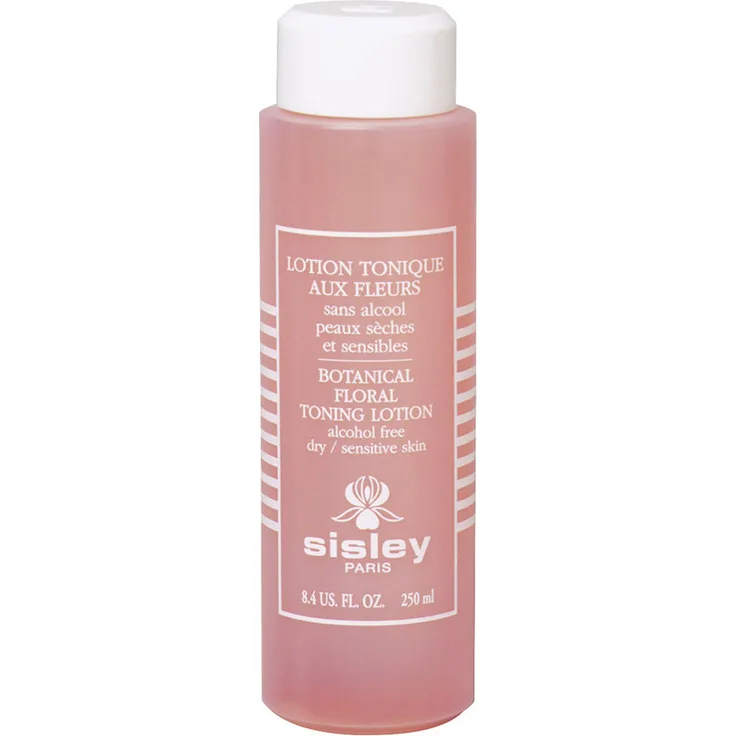 Sisley Lotion Tonique aux Fleurs 250 ml, Alkoholfrei, mit Rosen-, Kornblumen- und Hamamelis-Extrakt