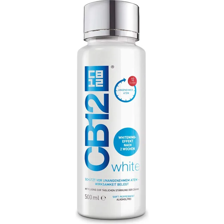 CB12 White 500 ml Mundspülung Whitening-Effekt