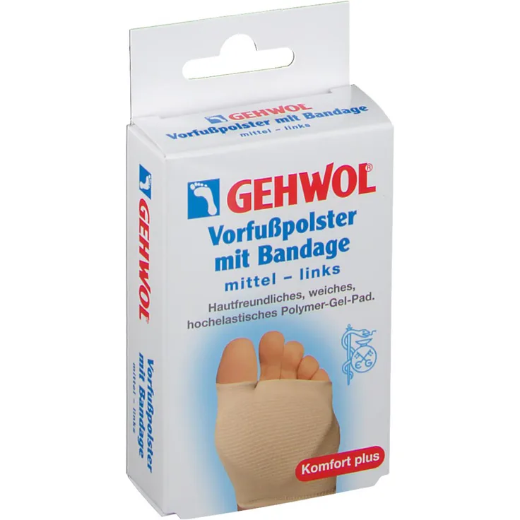 Eduard Gerlach Gehwol Vorfußpolster mit Bandage links mittel