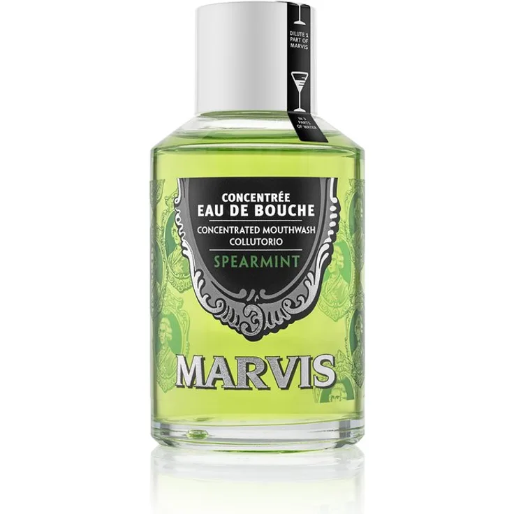 Mouthwash Spearmint 120 ml, umüllt den Mund mit einem frischen und prickelnden Gefüh