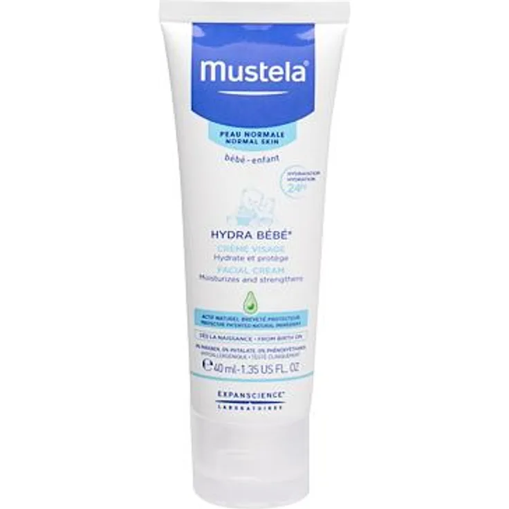 Mustela Hydra Bebeâ® Facial Cream Feuchtigkeitsspendende gesichtscreme Für Babys Von geburt An 40 ml, feuchtigkeitsspendende Wirkung