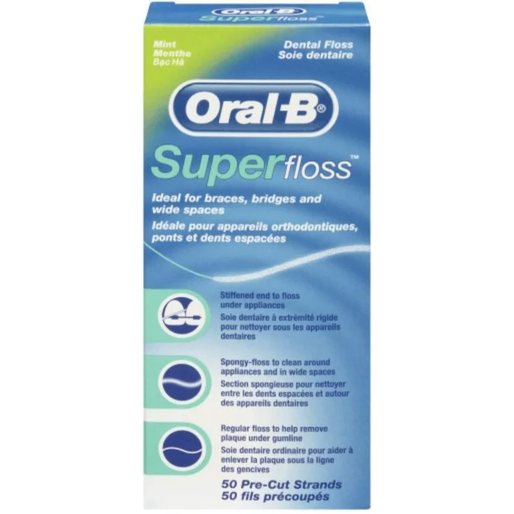 Oral B Zahnseide vorgeschnitten 50 Stück 3er-Pack Zahnseide/Flosser – Bild 1