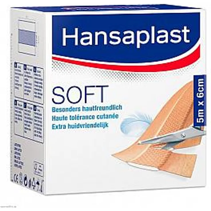 Beiersdorf Hansaplast Soft 5mx6cm Rol