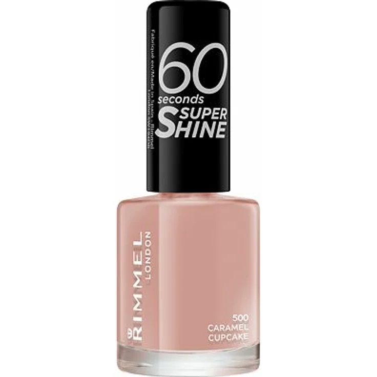 Rimmel London 60 Seconds Super Shine Schnelltrocknender Nagellack 8 ml Farbton 500 Caramel Cupcake – Bild 1