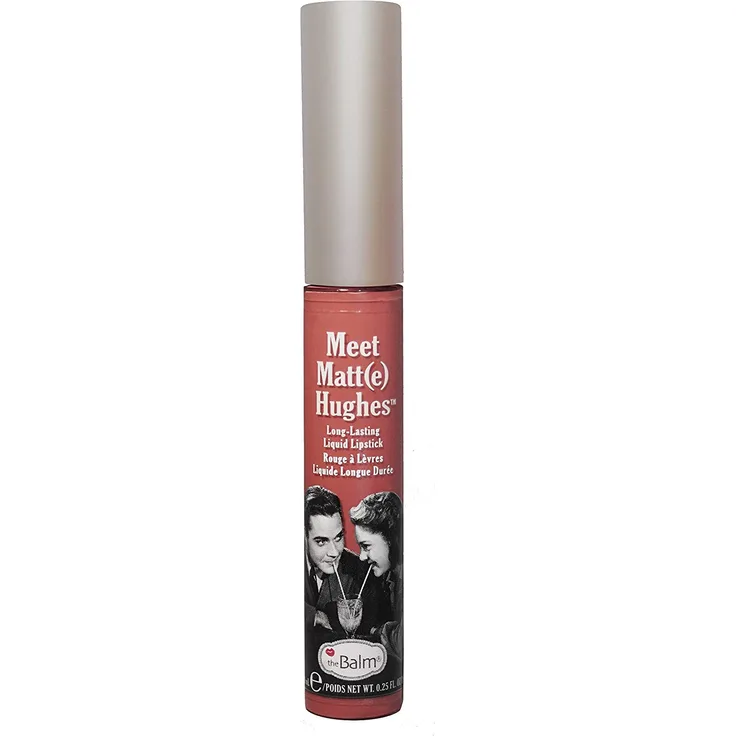 The Balm Meet Matte Hughes Liquid Lipstick Charming Farbton: Rosa, mit einem matten Finish, Inhalt: 7,4 ml