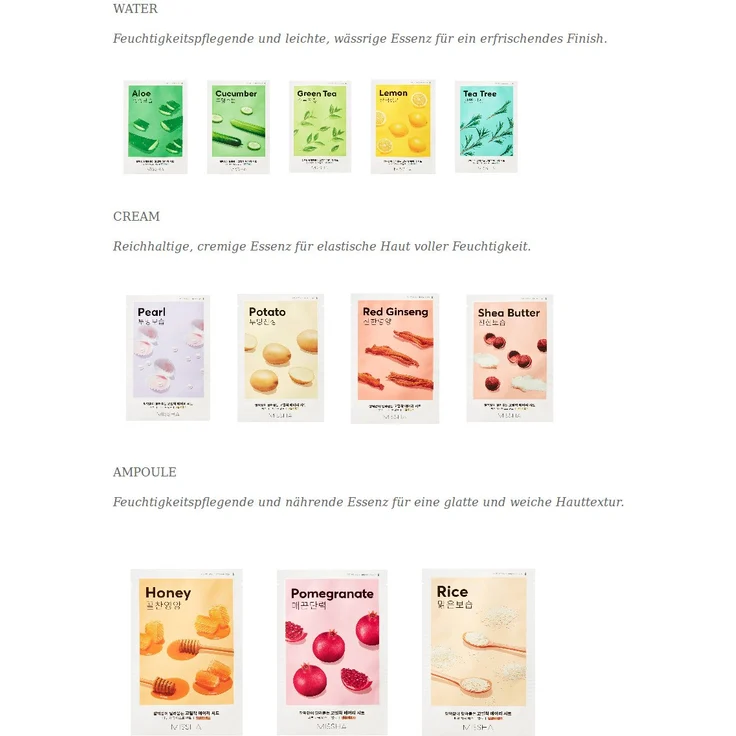 Missha Airy Fit Sheet Mask Honey 1 Stück, Tuchmaske für eine gepflegte Haut – Bild 1