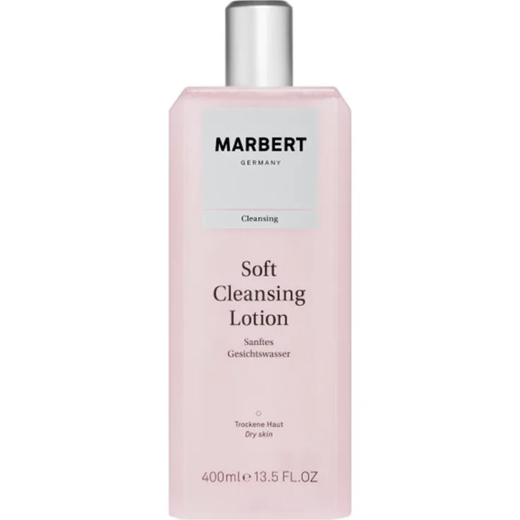 Marbert Soft Cleansing Lotion 400 ml, mit Aloe Vera und Panthenol, Parabenfrei 