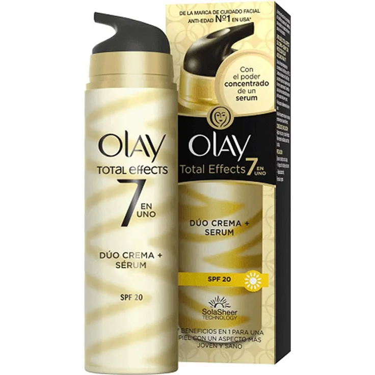 Gesichtsserum & Tagescreme Olay Total Effects 40 ml, mit pflegender Wirkung 