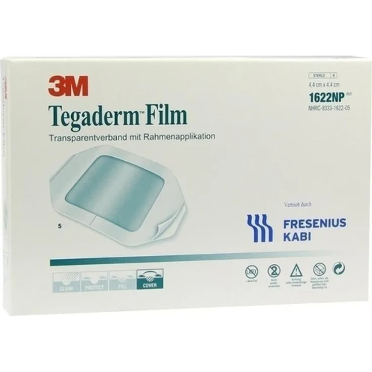 Fresenius Kabi Tegaderm Film 4,4x4,4 cm 1622NP 5 St.