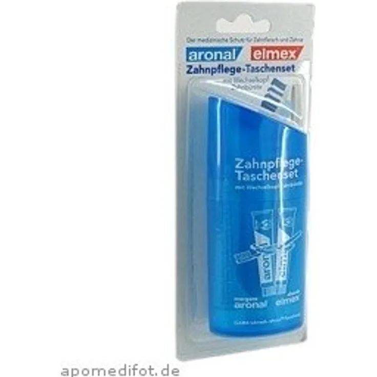 aronal und Elmex Zahnpflege-Taschenset 2x12 ml Zahnpflege-Set
