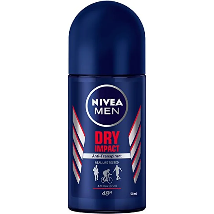 Nivea for Men Deo Dry Impact Roll On 48h Anti-Transpirant-Schutz 50 ml