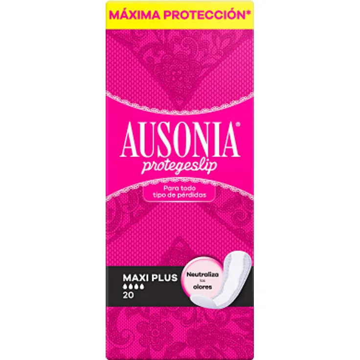 Ausonia protegeslip maxiplus 20 Stück Slipeinlagen Damenhygiene