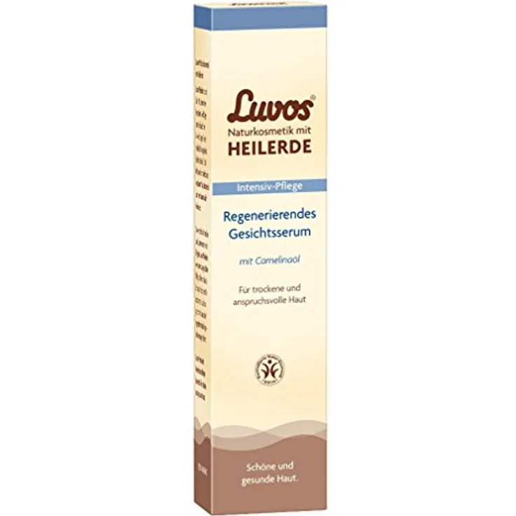 Luvos Gesichtsserum Heilerde 50 ml, wirkt beruhigende Wirkung und revitalisierend, feuchtigkeitsspendende Wirkung