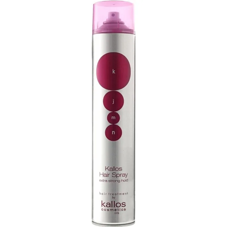 Kallos Extra Strong Hold Hair Spray With Vapour Repelling Effect 500 ml