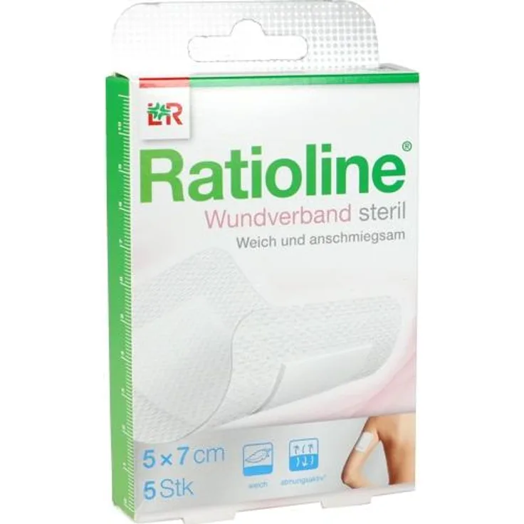 Lohmann & Rauscher Ratioline Wundverband 7x5 cm steril 5 St.