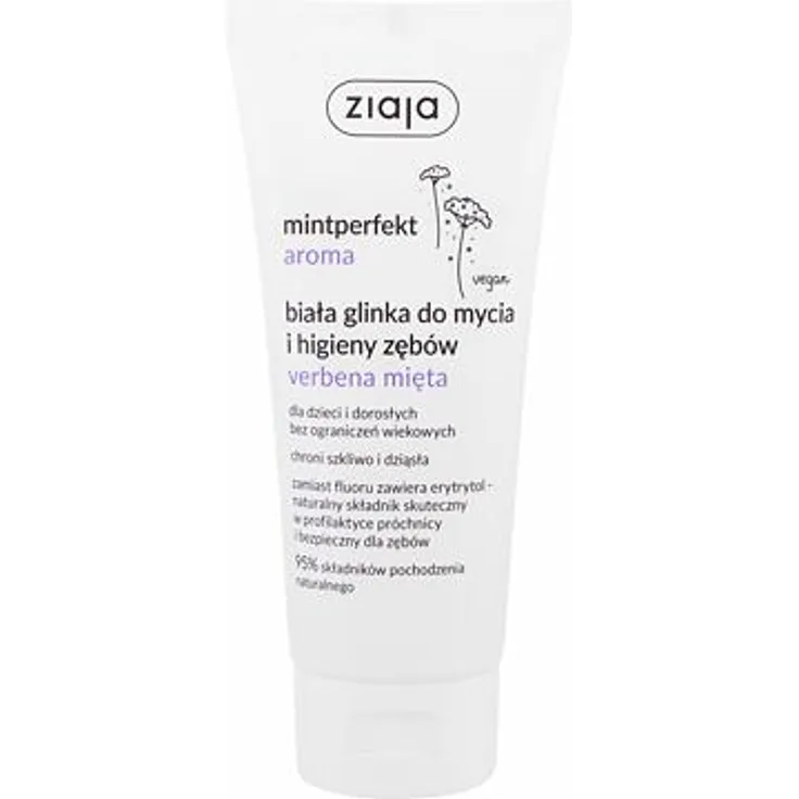 Ziaja Mintperfect Aroma White Clay Verbena & Mint Zahnpasta mit Mineralien und weißem Ton 100 ml Unisex