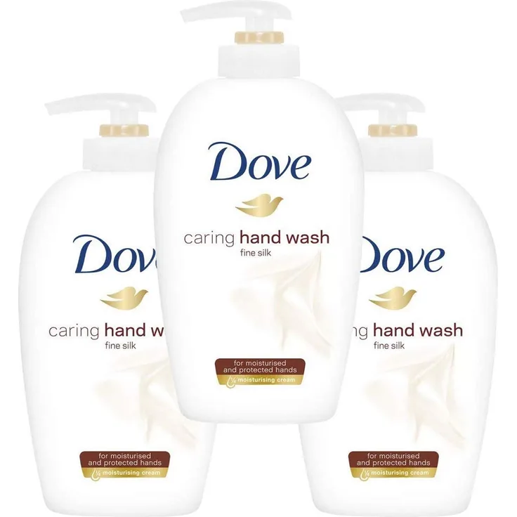Dove Hand-Waschlotion Feine Seide 3 x 250 ml für Alle Hauttypen geeignet
