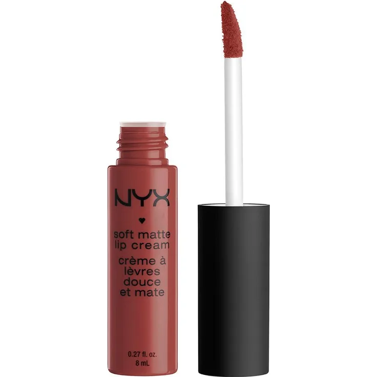 Nyx Professional Makeup Soft Matte Lip Cream, Cremiges Und Mattes Finish, Hochpigmentiert, Langanhaltend, Vegane Formel, Farbton: Rome
