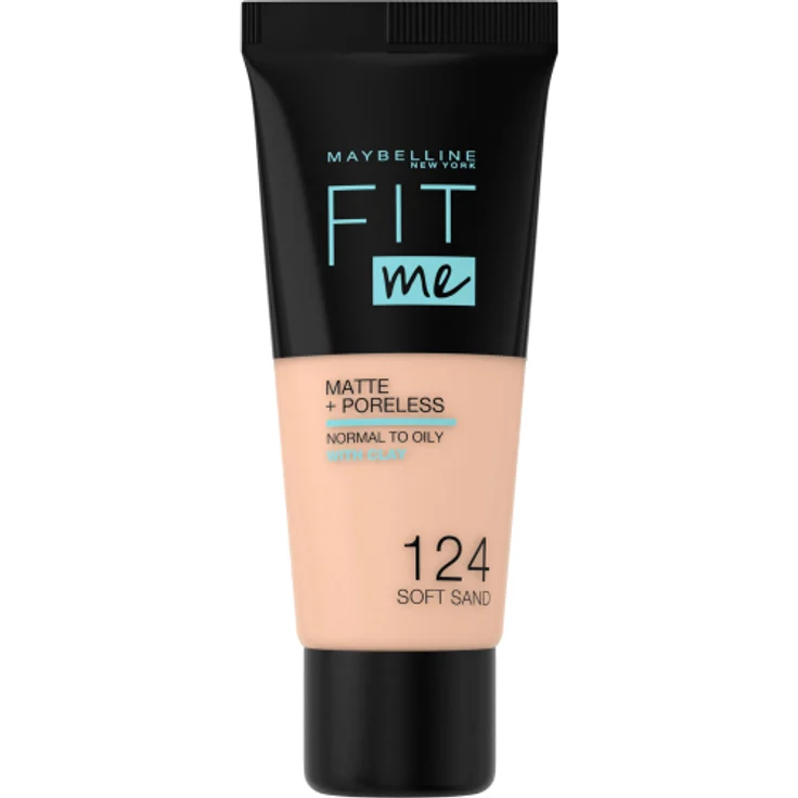 Maybelline Fit me! Matte + Poreless Make-up #124-soft sand 30 ml – Bild 1