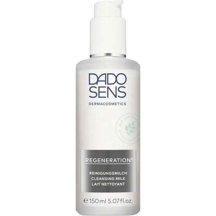 Dado Sens Regeneration E Reinigungsmilch 150 ml, Anti-Aging, mit Ectoin, Biotin, Zink und Süßholzwurzelextrakt
