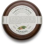 Mondial Tabacco Verde Rasiercreme im Holztiegel mit wertvollen Pflanzenextrakten 140 g