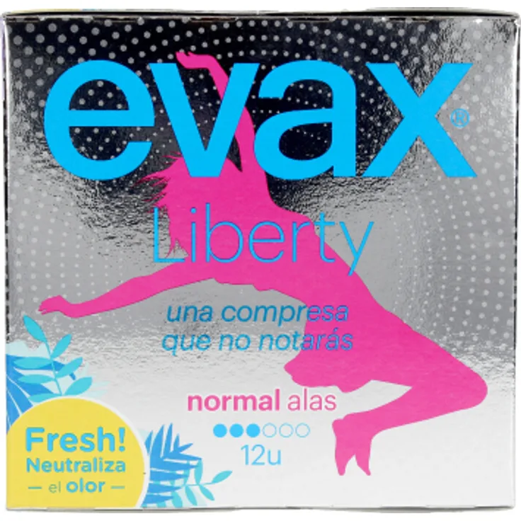 Evax Liberty compresas normal mit Flügel 12 Stück Damenbinden