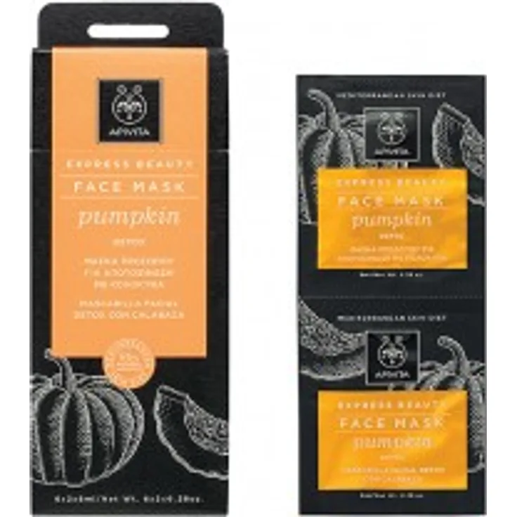 Apivita Face Mask with Pumpkin Detox 16 ml, für alle Hauttypen Anti-Aging