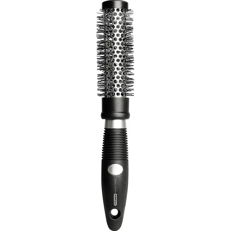 Titania Fönwellbürste Rund Silber/Schwarz