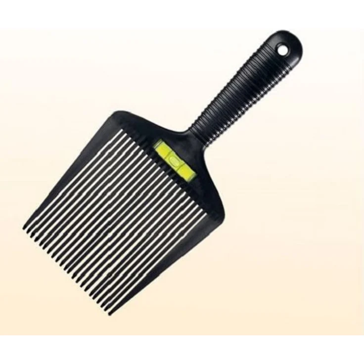 Comair Straight Cut Spezialkamm schwarz mit Wasserwaage – Bild 1