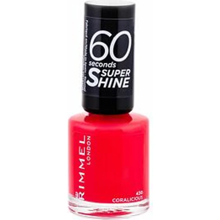 Rimmel London 60 Seconds Super Shine Schnelltrocknender Nagellack 8 ml Farbton 430 Coralicious – Bild 1