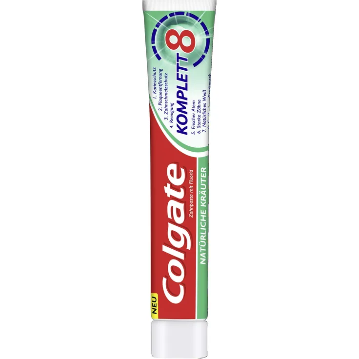 Colgate Komplett natürliche Kräuter 75 ml, für saubere Zähne & frischen Atem