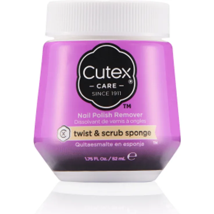 Cutex Sponge Polish Remover Twist & Scrub 52 ml, für Damen und Herren