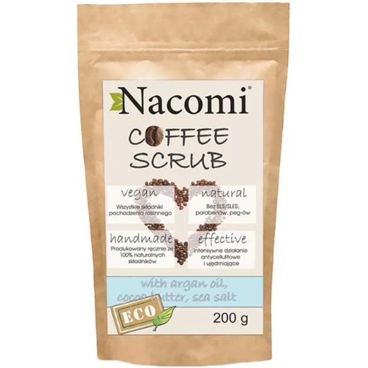 Nacomi Trockenes Körperpeeling Kaffee Robusta 200 g