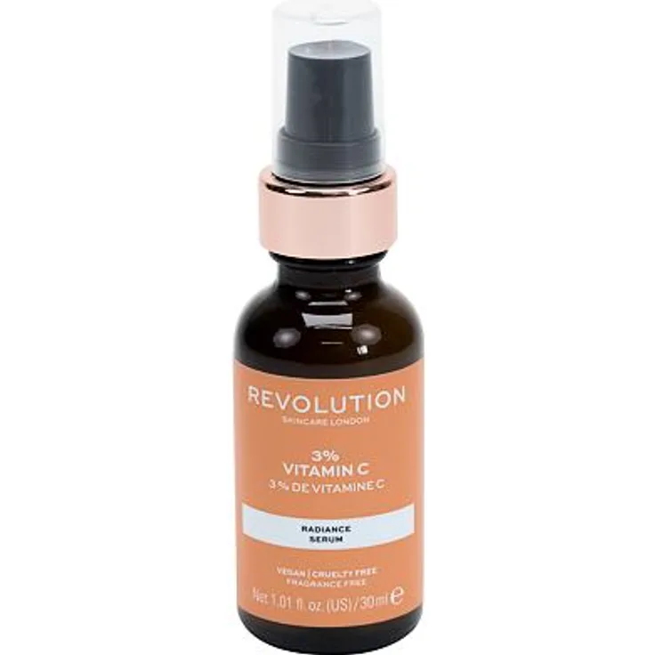 Makeup Revolution London Skincare Vitamin C 3% Regenerierendes Serum Für Strahlende Und glatte Haut 30 ml