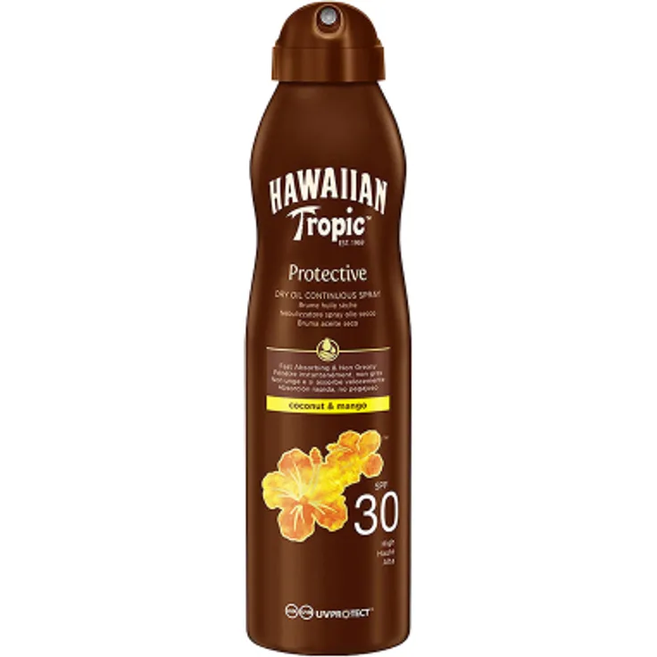 Hawaiian Tropic COCONUT & MANGO OIL bruma SPF30 spray 180 ml