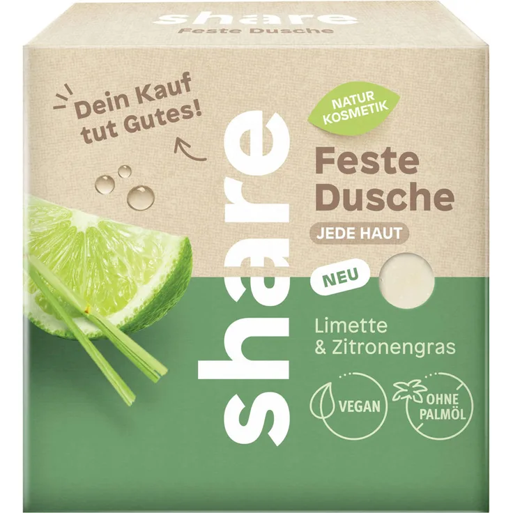 Share feste Dusche Limette & Zitronengras 60 g