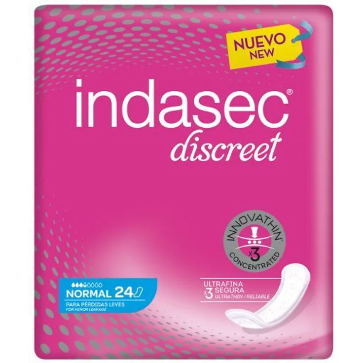 Indasec Discreet Compresa Incontinencia Normal Inkontinenzeinlagen 24 Stück