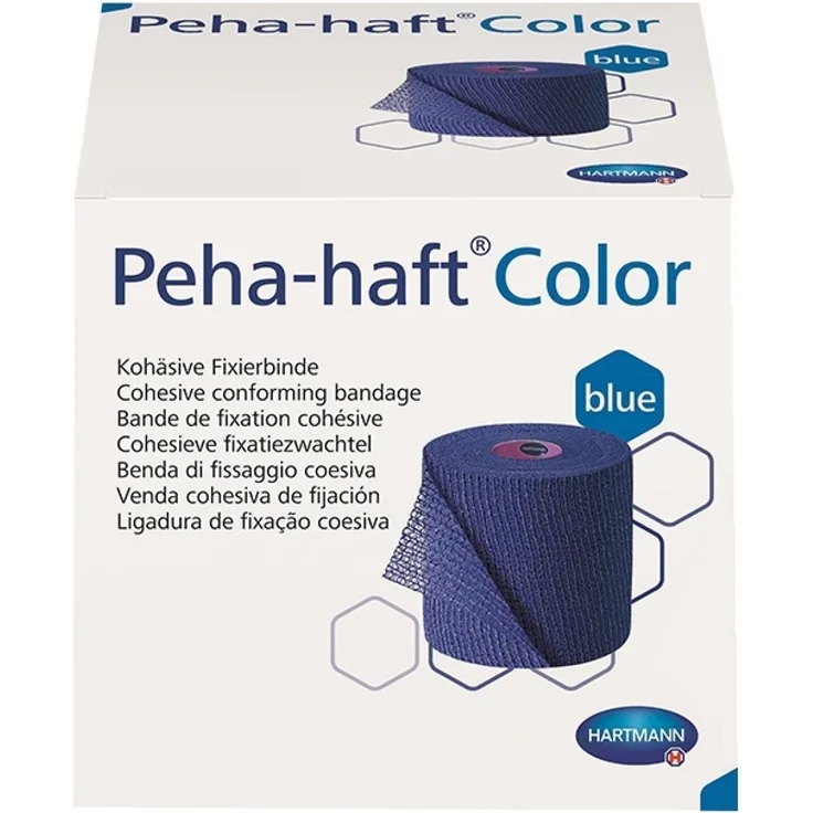 Paul Hartmann AG Peha-Haft Color Fixierbinde latexfrei 6 cm x 20 m BLAU 1 Stück 