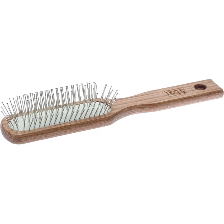 Nippes Olivia, Stahlstift-Pneumatik-Haarbürste, Länglich Schmal, Buche