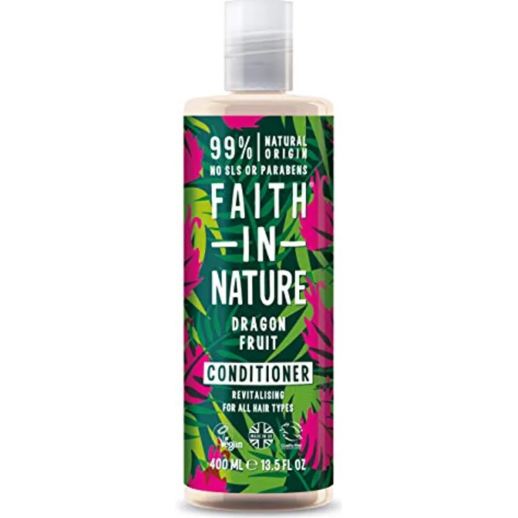 Faith In Nature Natürlicher Drachenfrucht Conditioner Belebend Vegan & Ohne Tierversuche Frei Von Parabenen Und Sls Für Alle Haartypen 400 ml