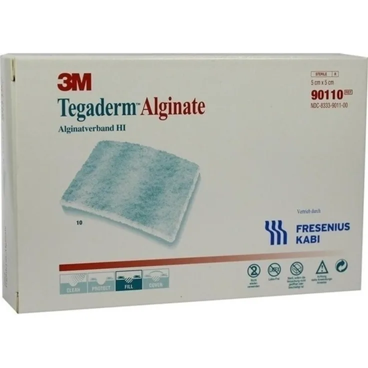 Tegaderm Alginate FK Kompressen 5x5 cm 90110 10 St.